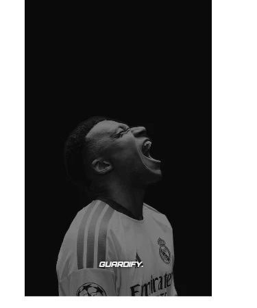 Mbappé egyedi sípcsontvédő minta (Normál (16 cm)) - Guardify - Jobb Láb