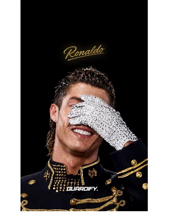 CR7 Michael Jackson egyedi sípcsontvédő minta (Normál (16 cm)) - Guardify