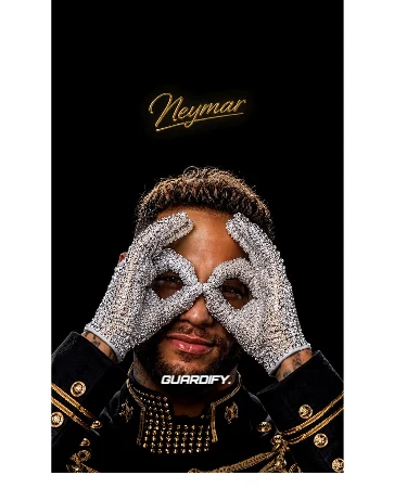 Neymar Michael Jackson egyedi sípcsontvédő minta (Mini (10 cm)) - Guardify
