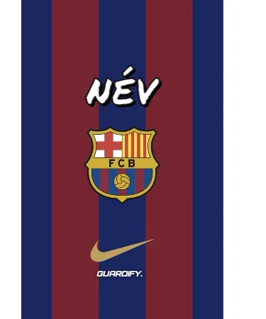 Barcelona egyedi sípcsontvédő minta (Normál (16 cm)) - Guardify - Bal Láb
