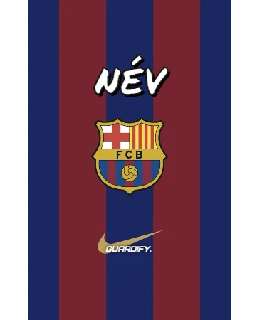 Barcelona egyedi sípcsontvédő minta (Mini (10 cm)) - Guardify - Bal Láb