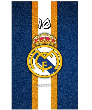 Real Madrid egyedi sípcsontvédő minta (Mini (10 cm)) - Guardify - Jobb Láb