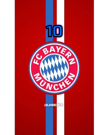 Bayern München egyedi sípcsontvédő minta (Mini (10 cm)) - Guardify - Bal Láb