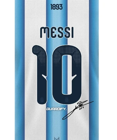Messi egyedi sípcsontvédő minta (Mini (10 cm)) - Guardify - Bal Láb