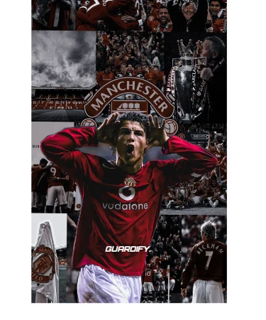 CR7 egyedi sípcsontvédő minta (Mini (10 cm)) - Guardify - Bal Láb