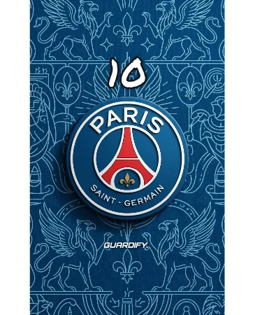 PSG egyedi sípcsontvédő minta (Mini (10 cm)) - Guardify - Jobb Láb