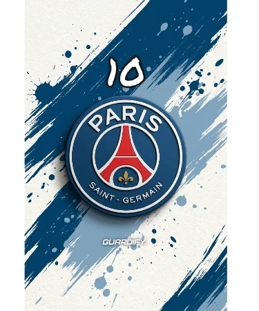 PSG egyedi sípcsontvédő minta (Mini (10 cm)) - Guardify - Jobb Láb