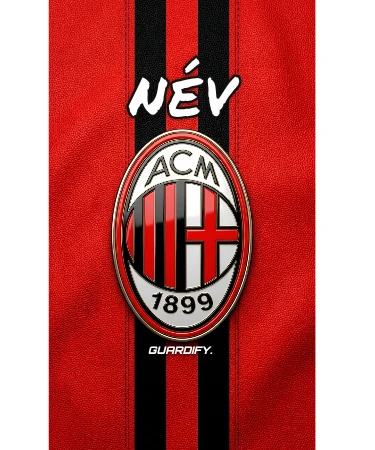 AC MILAN egyedi sípcsontvédő minta (Mini (10 cm)) - Guardify - Bal Láb