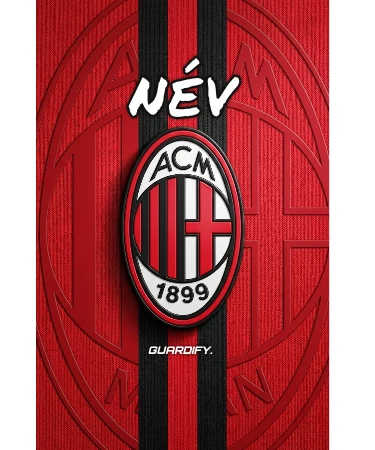 Ac Milan egyedi sípcsontvédő minta (Mini (10 cm)) - Guardify - Bal Láb