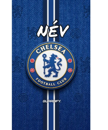 Chelsea egyedi sípcsontvédő minta (Mini (10 cm)) - Guardify - Bal Láb