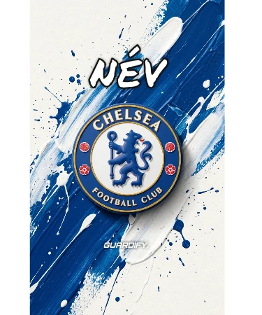 Chelsea egyedi sípcsontvédő minta (Mini (10 cm)) - Guardify - Bal Láb