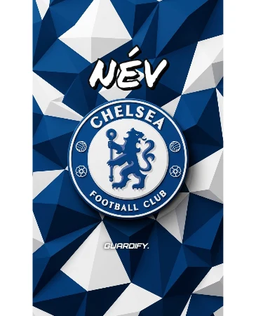 Chelsea egyedi sípcsontvédő minta (Mini (10 cm)) - Guardify - Bal Láb