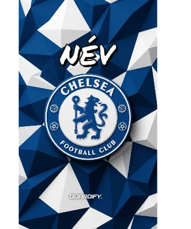 Chelsea egyedi sípcsontvédő minta (Normál (16 cm)) - Guardify - Bal Láb