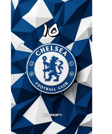 Chelsea egyedi sípcsontvédő minta (Normál (16 cm)) - Guardify - Jobb Láb