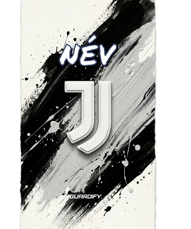 Juventus egyedi sípcsontvédő minta (Normál (16 cm)) - Guardify - Bal Láb