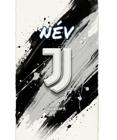 Juventus egyedi sípcsontvédő minta (Mini (10 cm)) - Guardify - Bal Láb