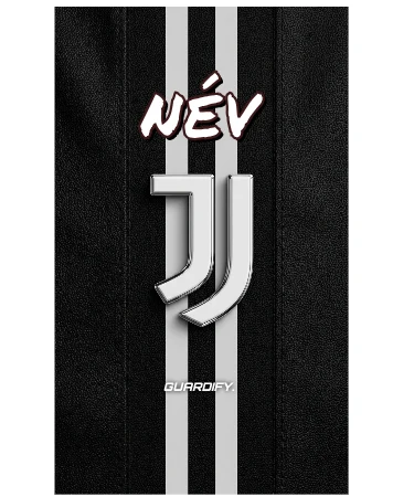 Juventus egyedi sípcsontvédő minta (Mini (10 cm)) - Guardify - Bal Láb