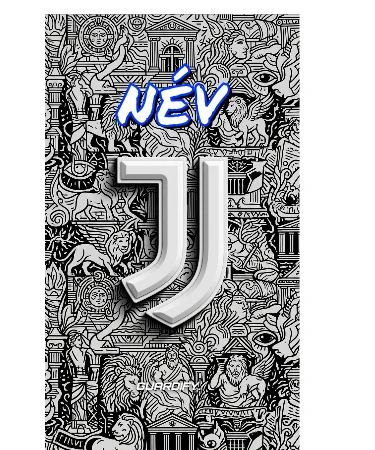 Juventus egyedi sípcsontvédő minta (Normál (16 cm)) - Guardify - Bal Láb