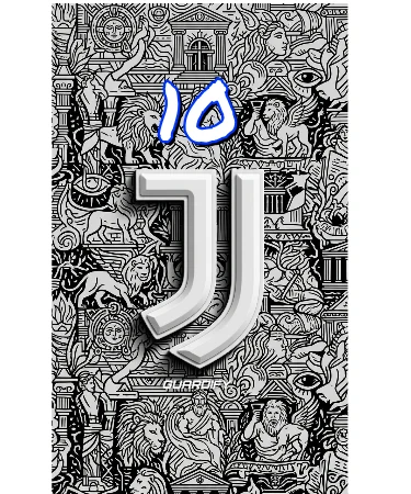 Juventus egyedi sípcsontvédő minta (Mini (10 cm)) - Guardify - Jobb Láb