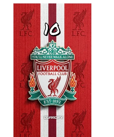 Liverpool egyedi sípcsontvédő minta (Normál (16 cm)) - Guardify - Jobb Láb