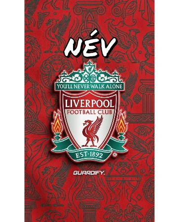Liverpool egyedi sípcsontvédő sablon (10 cm mini) - Guardify - Bal