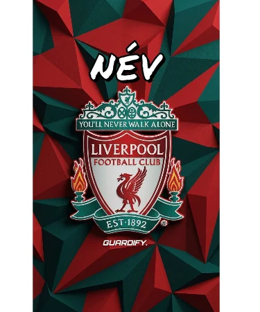 Liverpool egyedi sípcsontvédő sablon (10 cm mini) - Guardify - Bal