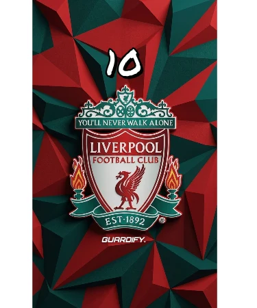 Liverpool egyedi sípcsontvédő sablon (10 cm mini) - Guardify - Jobb