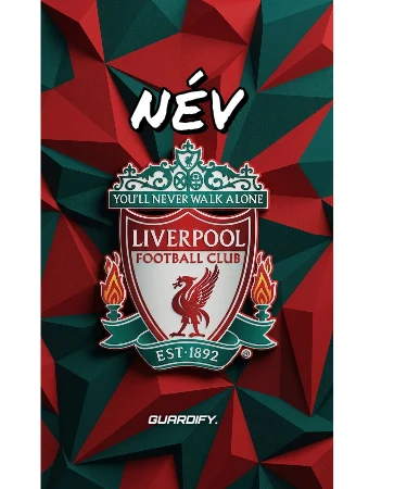 Liverpool egyedi sípcsontvédő sablon (16 cm normál) - Guardify - Bal