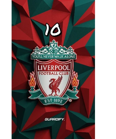 Liverpool egyedi sípcsontvédő sablon (16 cm normál) - Guardify - Jobb