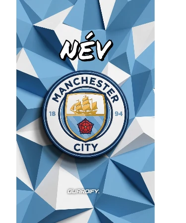 Manchester City egyedi sípcsontvédő minta (16 cm normál) - Guardify - Bal