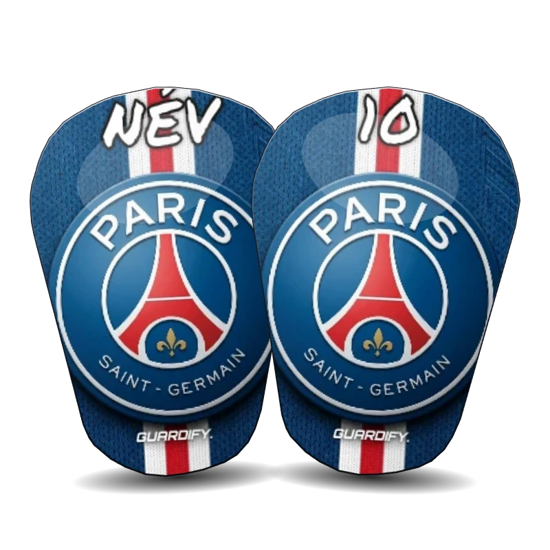 PSG egyedi sípcsontvédő minta (10 cm mini) - Guardify