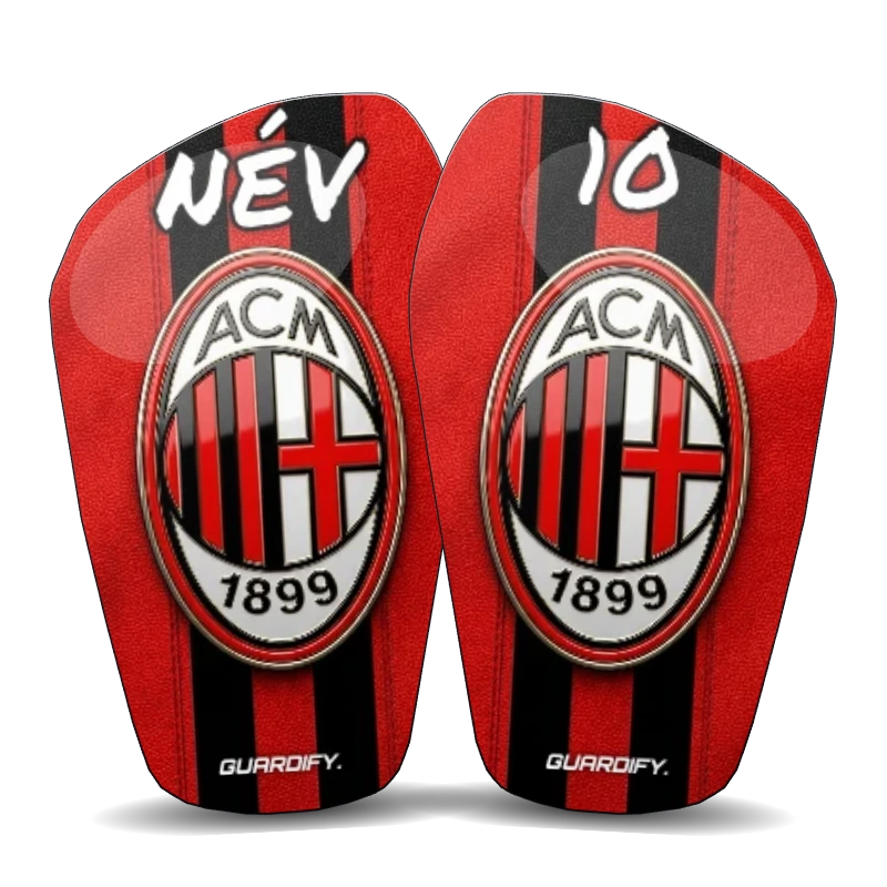 Ac Milan egyedi sípcsontvédő minta (16 cm normál) - Guardify