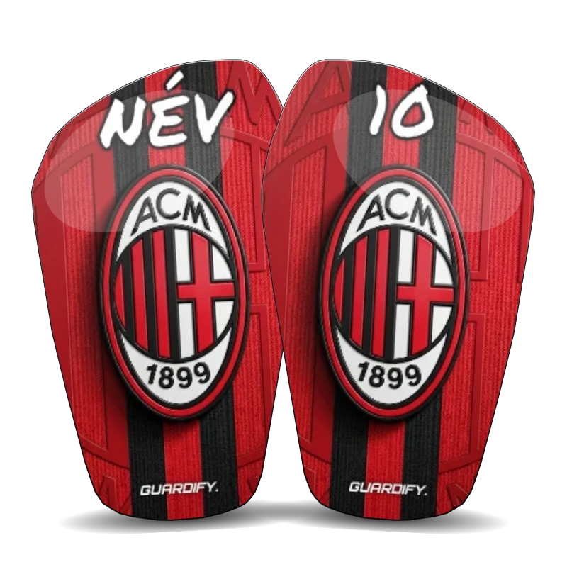 Ac Milan egyedi sípcsontvédő minta (16 cm normál) - Guardify