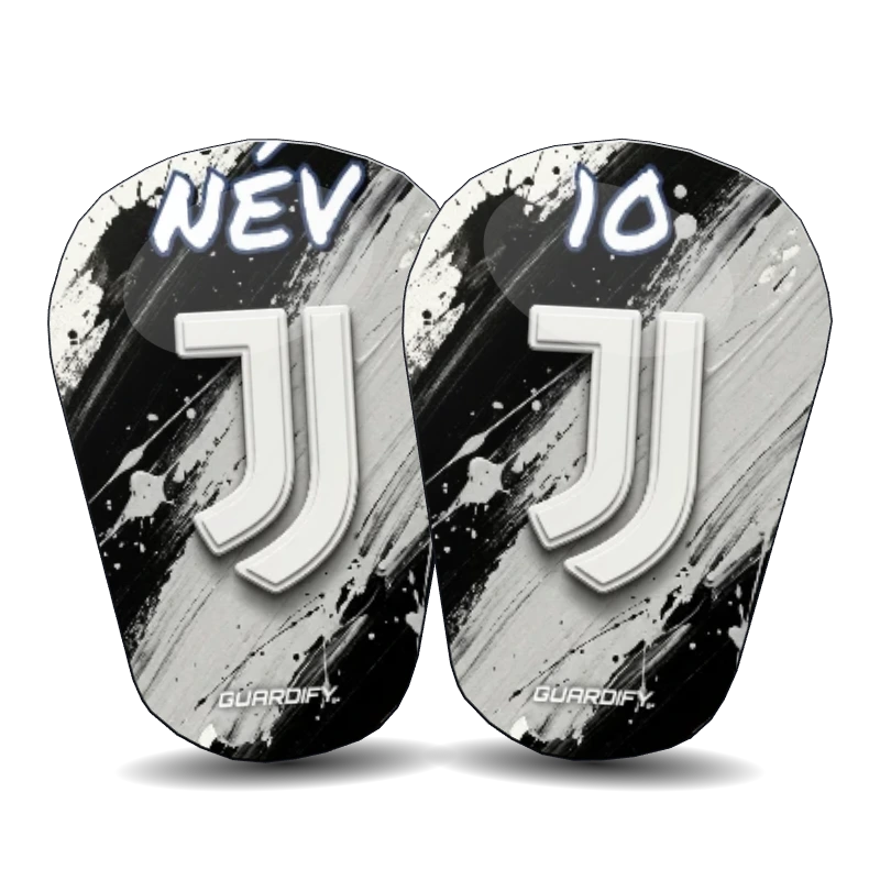 Juventus egyedi sípcsontvédő minta (10 cm mini) - Guardify