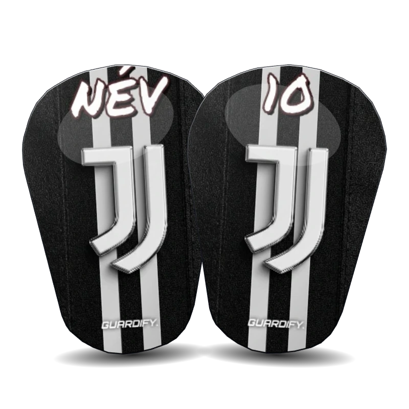 Juventus egyedi sípcsontvédő minta (10 cm mini) - Guardify