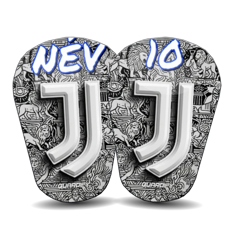 Juventus egyedi sípcsontvédő minta (10 cm mini) - Guardify