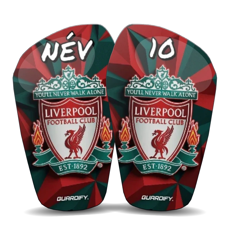 Liverpool egyedi sípcsontvédő minta (16 cm normál) - Guardify
