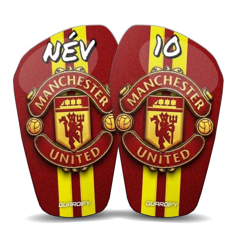 Manchester United egyedi sípcsontvédő minta (16 cm normál) - Guardify