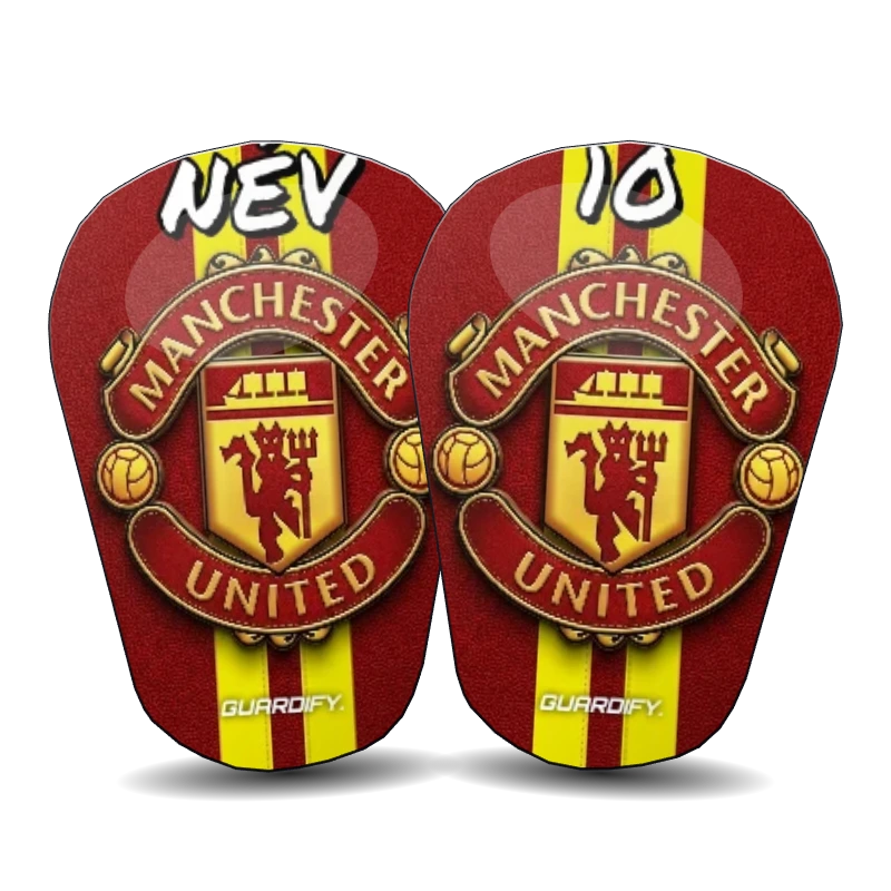Manchester United egyedi sípcsontvédő minta (10 cm mini) - Guardify