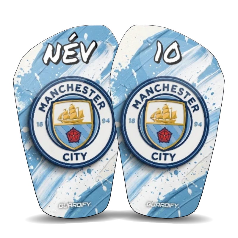 Manchester City egyedi sípcsontvédő minta (Normál (16 cm)) - Guardify