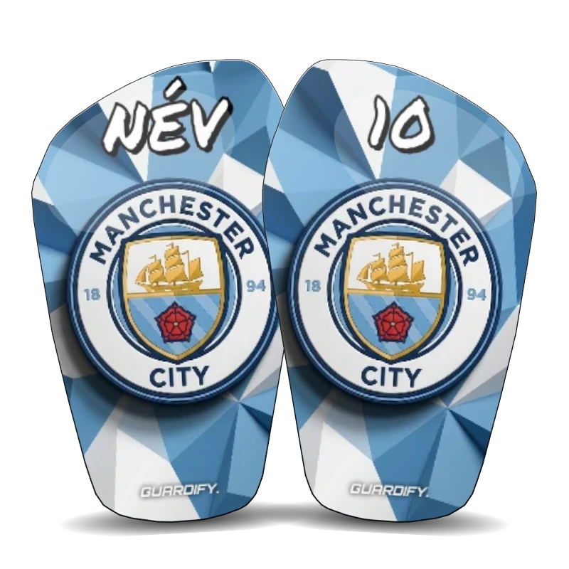 Manchester City egyedi sípcsontvédő minta (Normál (16 cm)) - Guardify