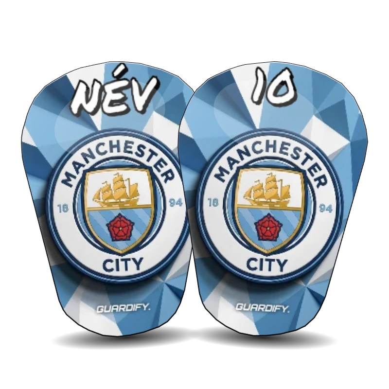 Manchester City egyedi sípcsontvédő minta (Mini (10 cm)) - Guardify