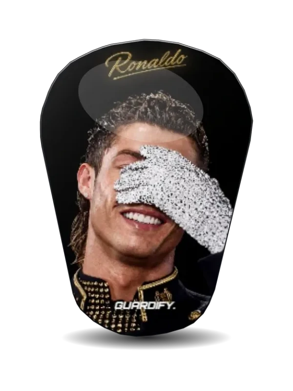 CR7 Michael Jackson egyedi sípcsontvédő minta (10 cm mini) - Guardify