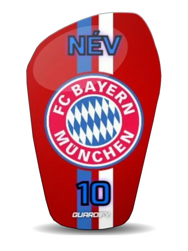 Bayern München egyedi sípcsontvédő minta (16 cm normál) - Guardify