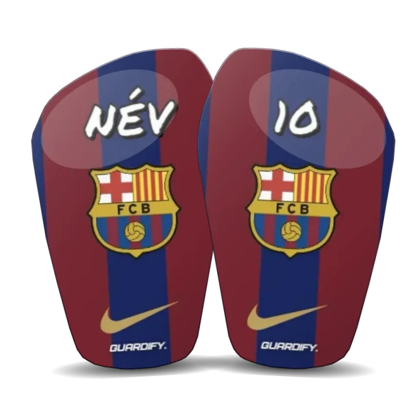 Barcelona egyedi sípcsontvédő minta (16 cm normál) - Guardify