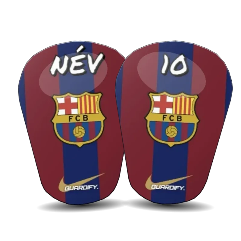 Barcelona egyedi sípcsontvédő minta (10 cm mini) - Guardify