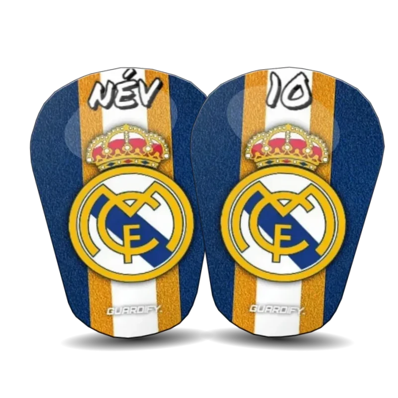 Real Madrid egyedi sípcsontvédő minta (10 cm mini) - Guardify