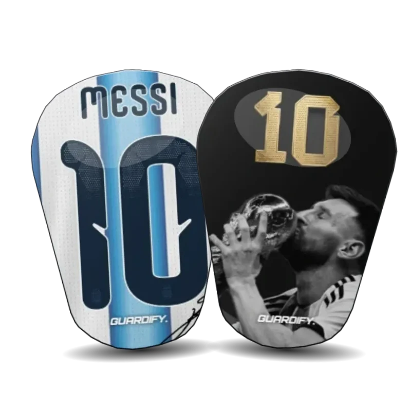 Messi egyedi sípcsontvédő minta (10 cm mini) - Guardify