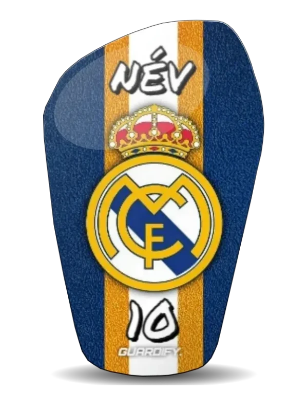 Real Madrid egyedi sípcsontvédő minta (16 cm normál) - Guardify