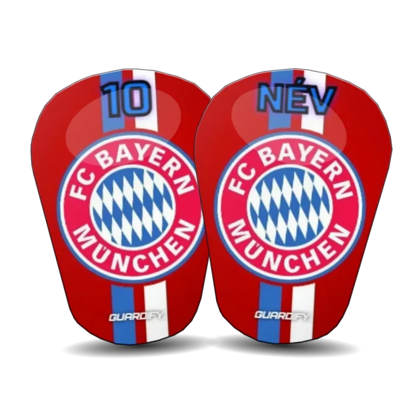 Bayern München egyedi sípcsontvédő minta (10 cm mini) - Guardify